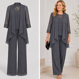 Elodie™ | Flowing Jacket & Wide-Leg Pant Set