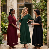 Aubrey™ | Flattering Tummy-Smoothing Midi Dress
