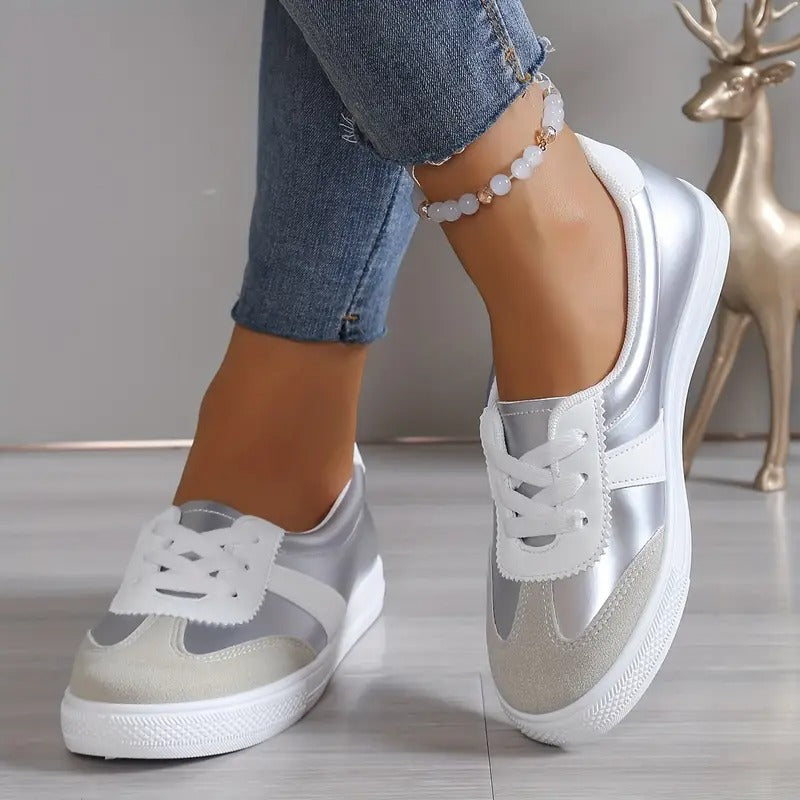 Daisy - Faux Leather Orthopedic Sneakers